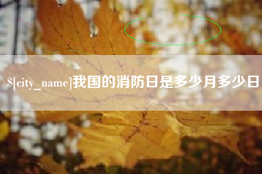 章丘我国的消防日是多少月多少日