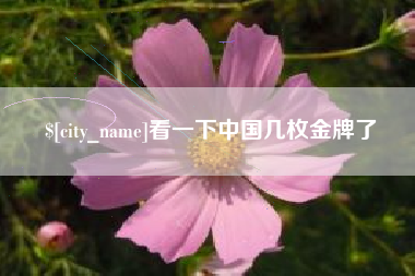 章丘看一下中国几枚金牌了