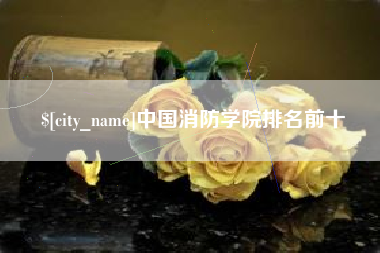 章丘中国消防学院排名前十