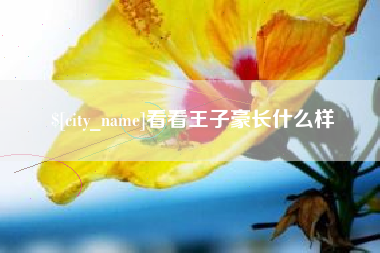 章丘看看王子豪长什么样