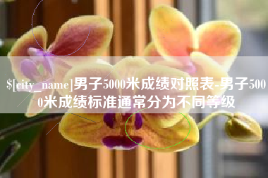 章丘男子5000米成绩对照表-男子5000米成绩标准通常分为不同等级
