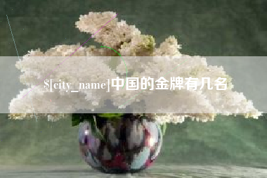 章丘中国的金牌有几名