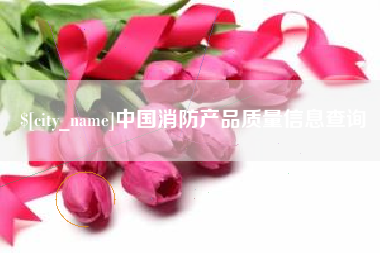 章丘中国消防产品质量信息查询