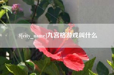 章丘九宫格游戏叫什么