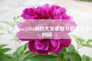 章丘2024消防大学录取分数线公布时间