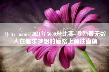 章丘2021年5000米比赛-激励着无数人在追求梦想的道路上勇往直前