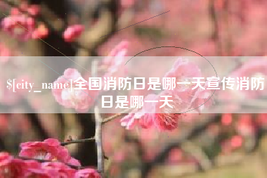 章丘全国消防日是哪一天宣传消防日是哪一天