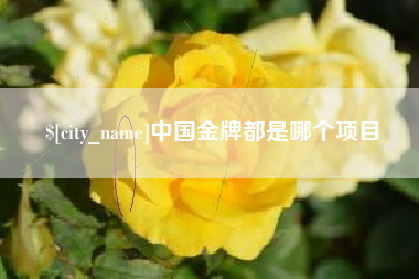 章丘中国金牌都是哪个项目