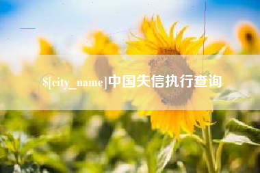 章丘中国失信执行查询