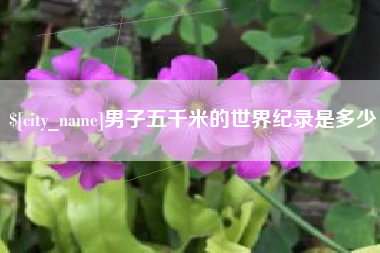 章丘男子五千米的世界纪录是多少