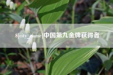 章丘中国第九金牌获得者