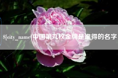 章丘中国第九枚金牌是谁得的名字