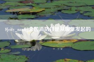 章丘全国消防日是从哪年发起的