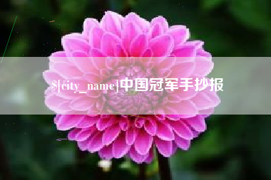 章丘中国冠军手抄报