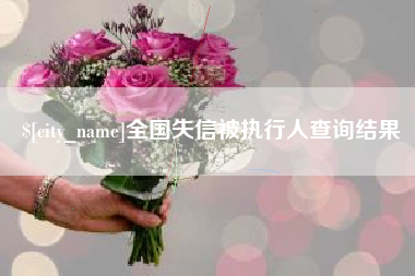 章丘全国失信被执行人查询结果