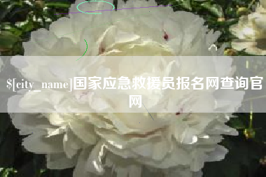 章丘国家应急救援员报名网查询官网