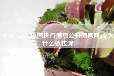 章丘中国执行信息公开网官网app为什么要钱呢
