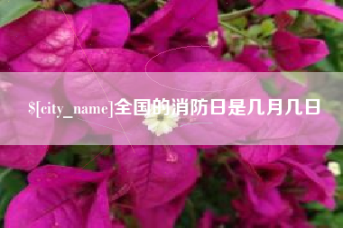 章丘全国的消防日是几月几日
