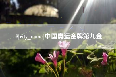 章丘中国奥运金牌第九金