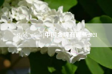 章丘中国金牌有哪些2021